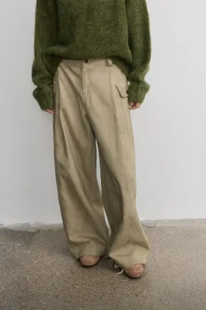 100% cotton sateen cargo pants | 3 color