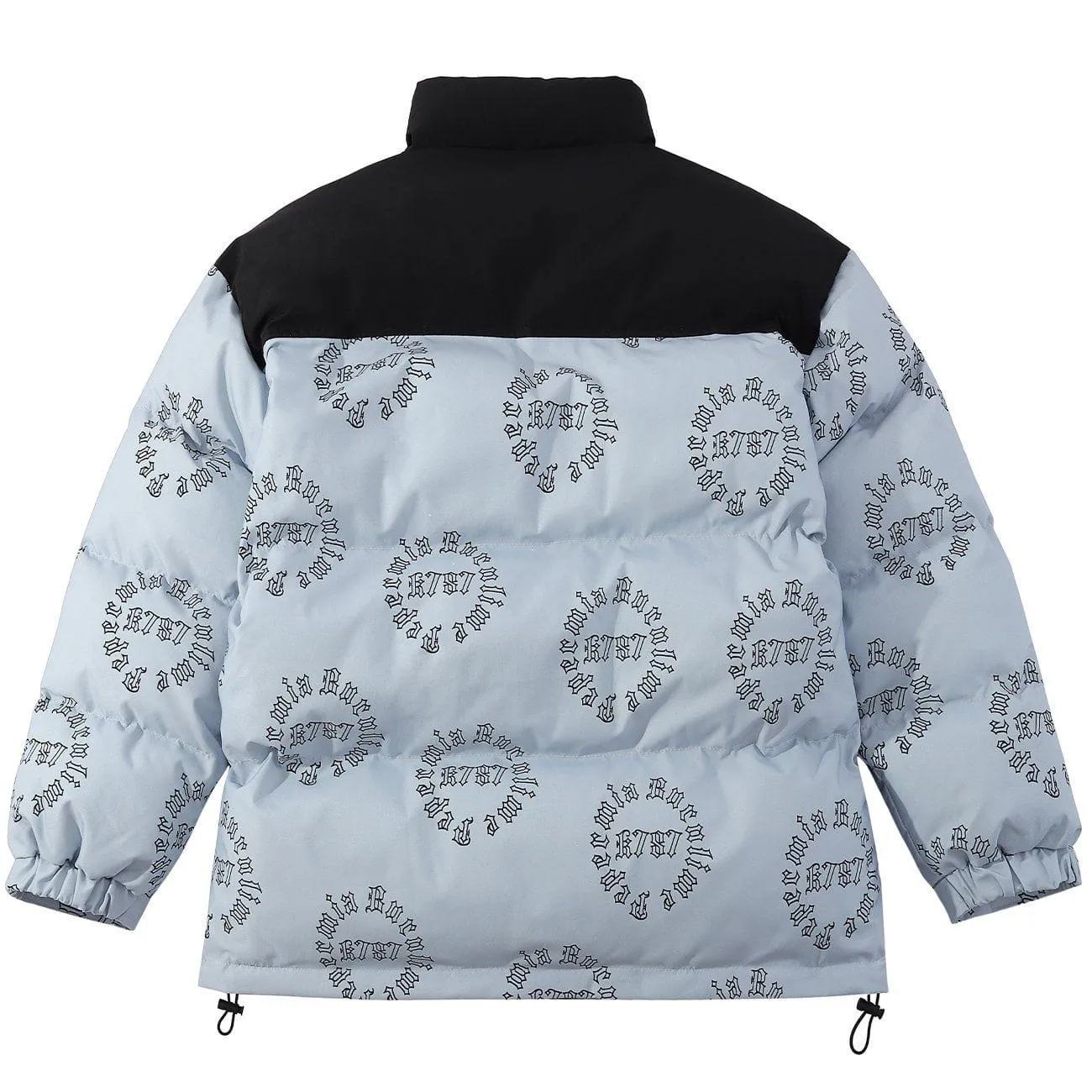 AlanBalen® - Circle Letter Full Print Winter Coat