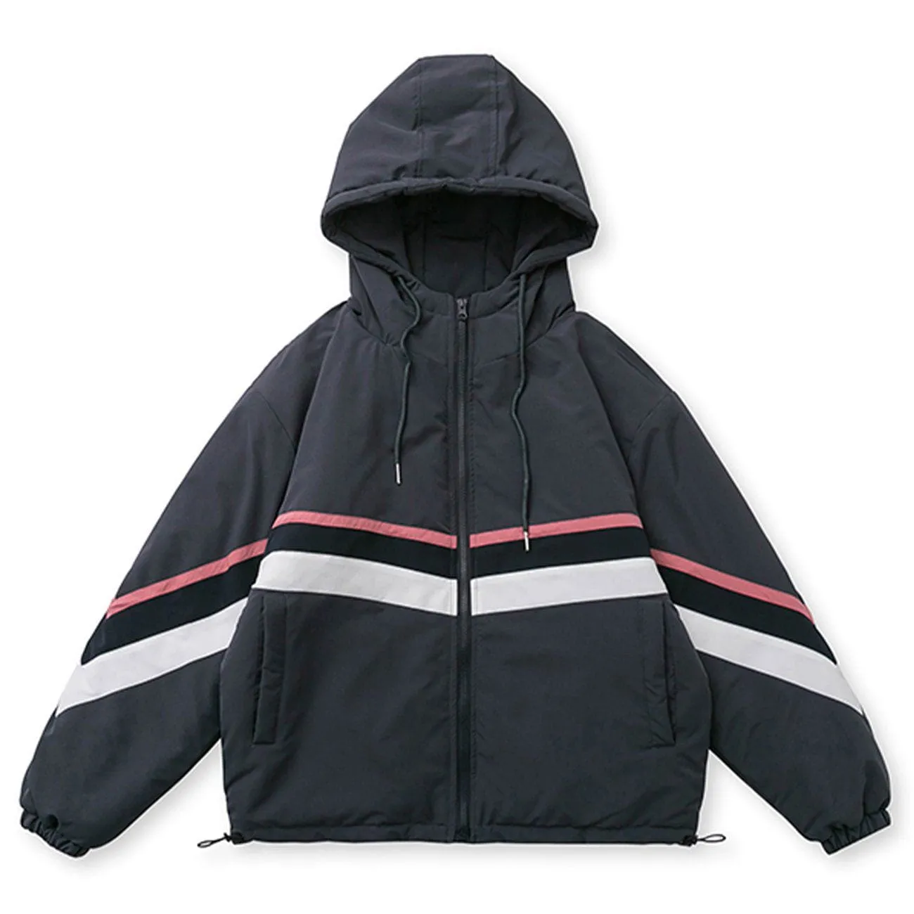 AlanBalen® - Contrast Panel Hood Winter Coat