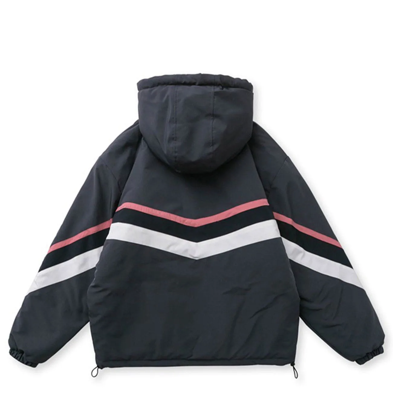 AlanBalen® - Contrast Panel Hood Winter Coat