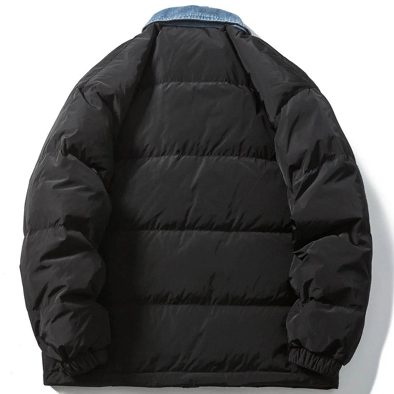 AlanBalen® - Denim Collar Puffer Jacket