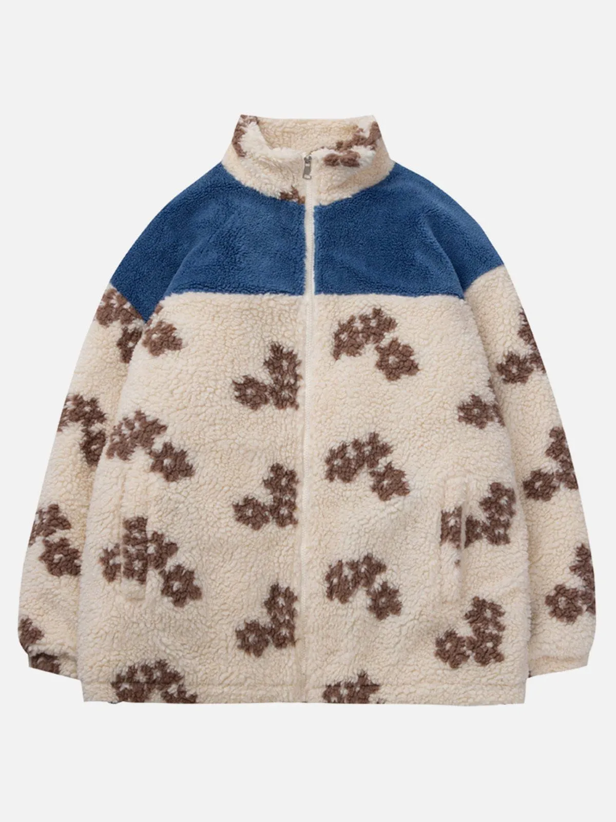 AlanBalen® - Flowers Sherpa Coat