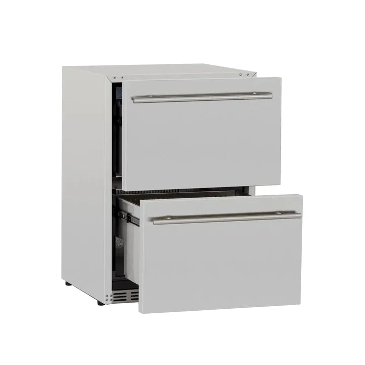 American Made Grills Deluxe 5.3 cu. ft. Outdoor 2 Drawer Refrigerator