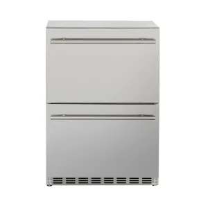 American Made Grills Deluxe 5.3 cu. ft. Outdoor 2 Drawer Refrigerator