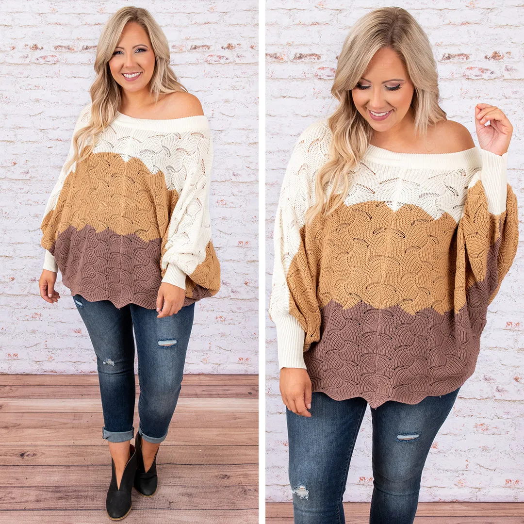 Angel In You Sweater, Taupe-Mocha