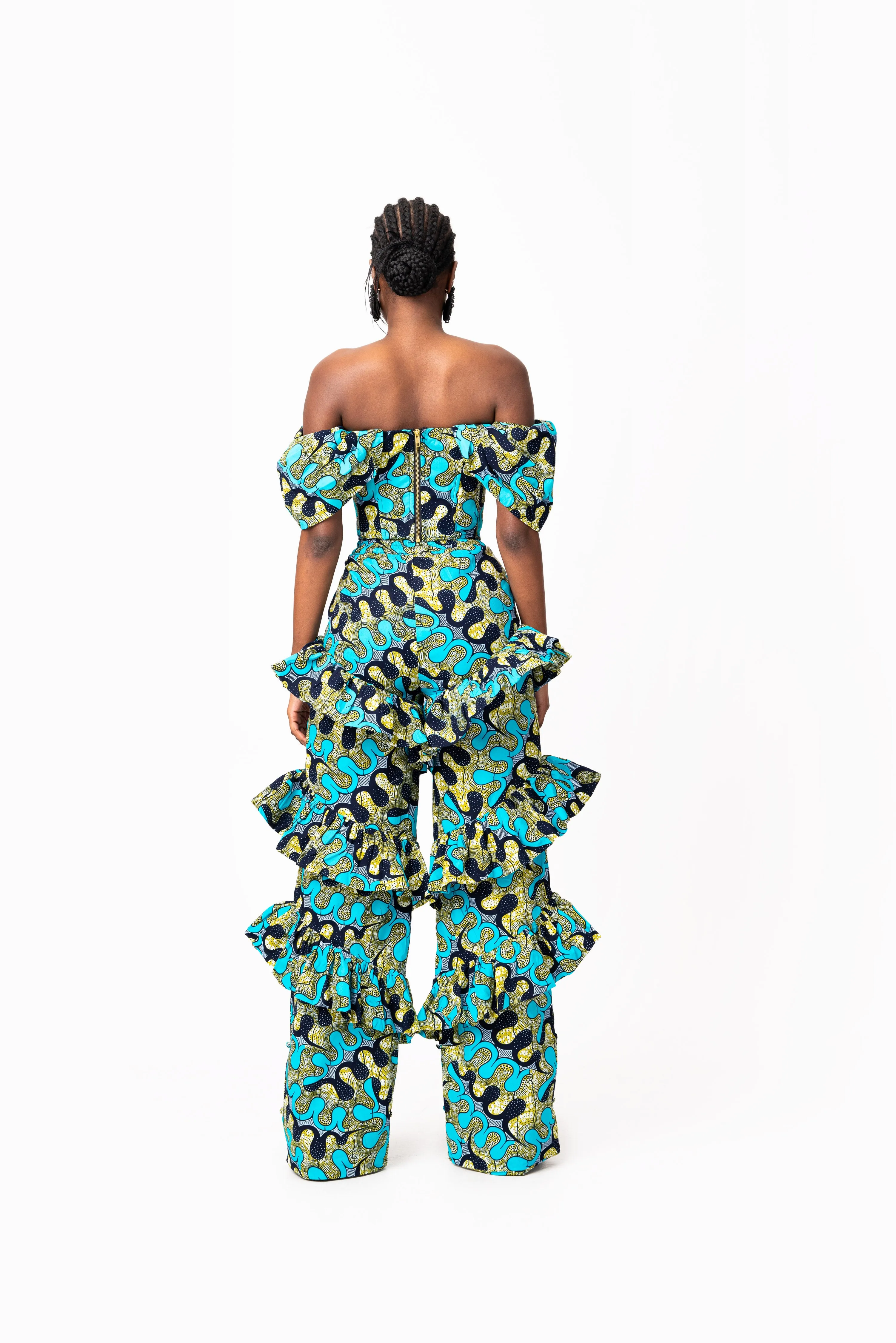 BADE African Print Corset Top