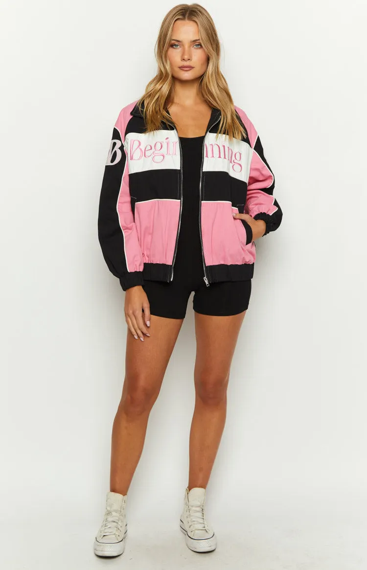 Beginning Pink Bomber Jacket