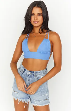 Believe Blue Crop Top