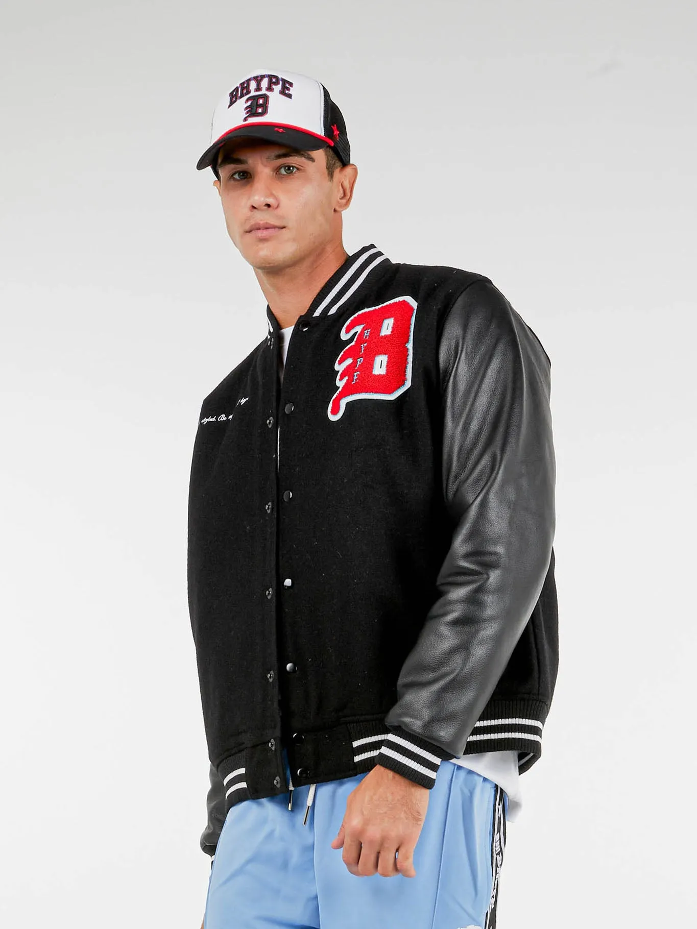 Bhype Society - Bhype Varsity Collection Jacket Black