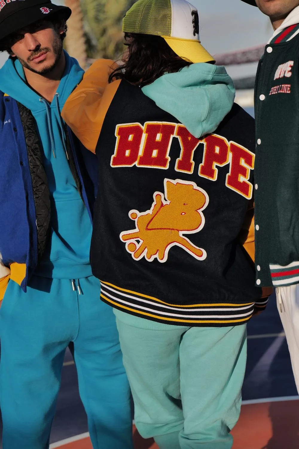 Bhype Society - Bhype Varsity Collection Jacket Blue Orange