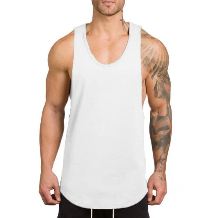 Bodybuilding Fitness Vest Solid Color Summer