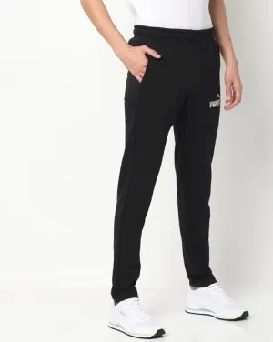 Brand Print Track Pants with Elasticated Waist-589740 01