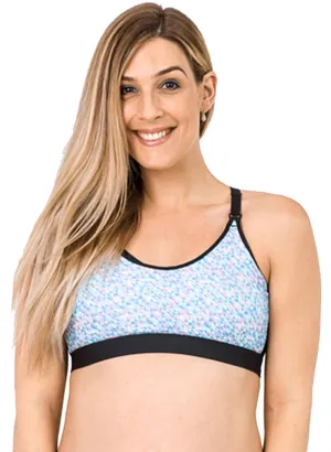 Breastfeeding Sports Bra - Smoothie Crop Black