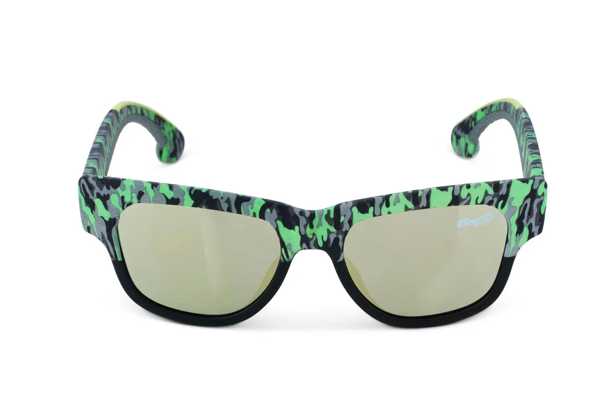 Camo Calm Sky Fire Island Kids' Sunglasses