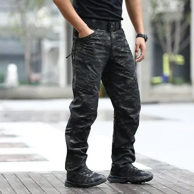 Cargo Pants Men Elastic Waterproof Army Tactical Military Hiking