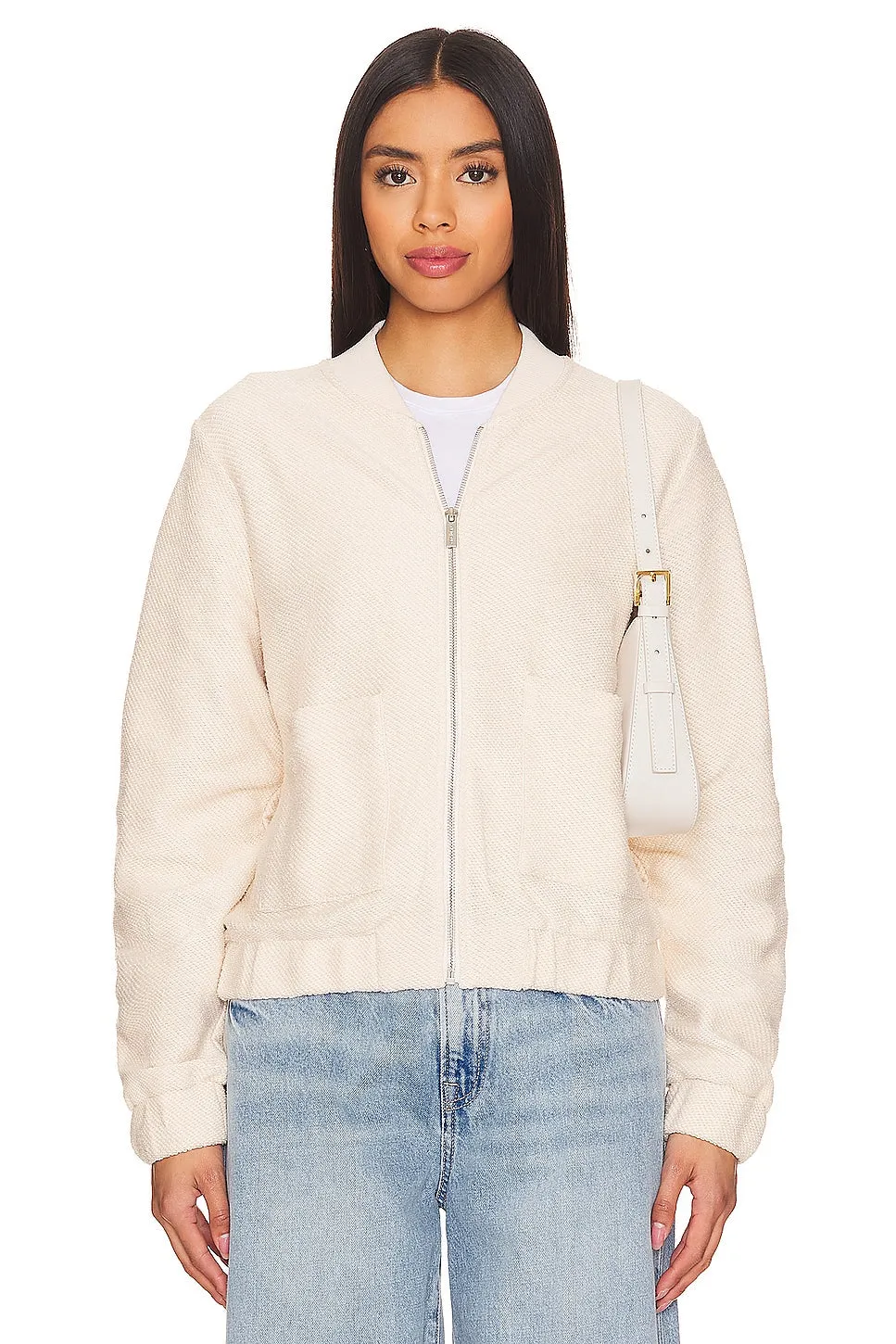 Casey Knit Bomber ~ Sand Dollar