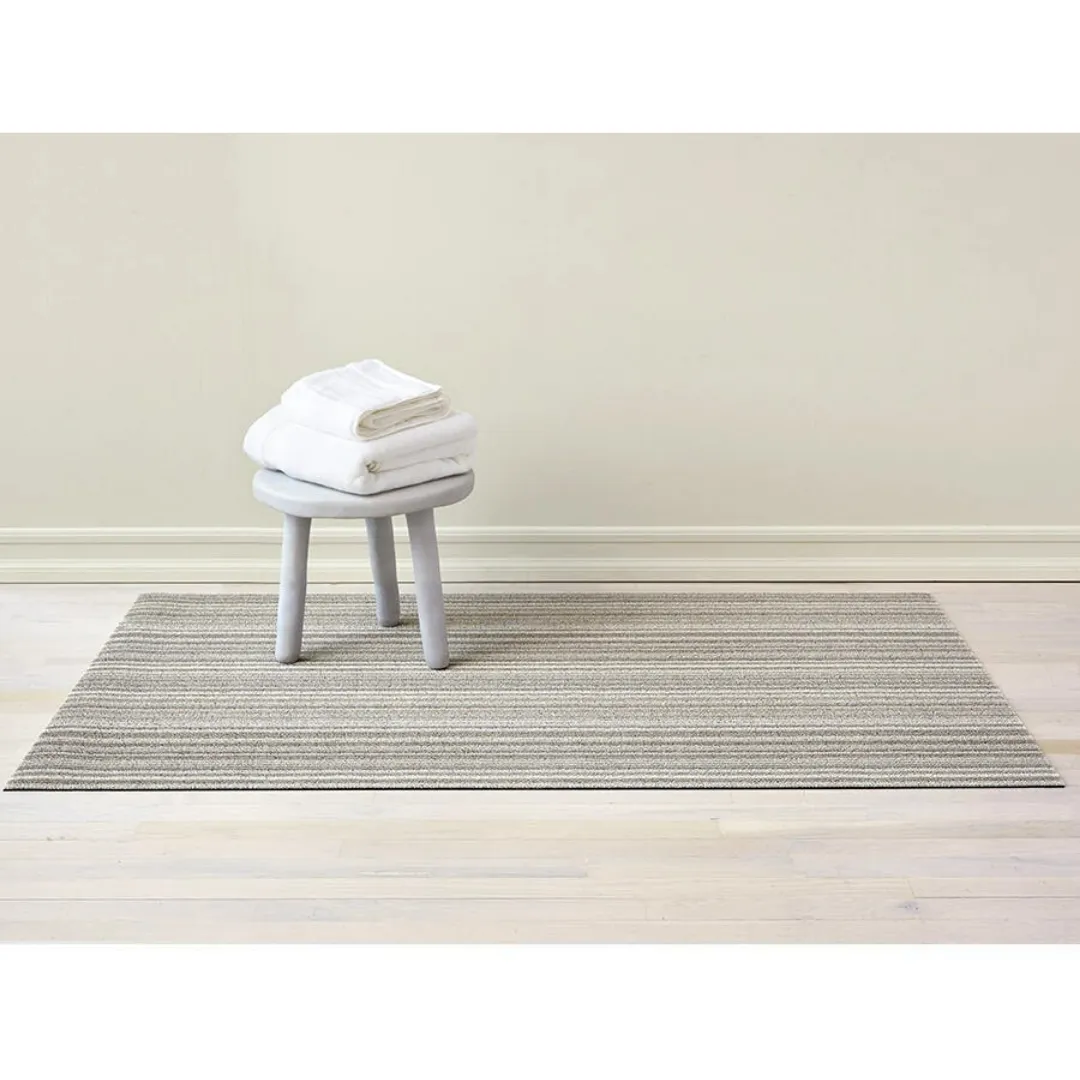 Chilewich Skinny Stripe Birch Shag Mat