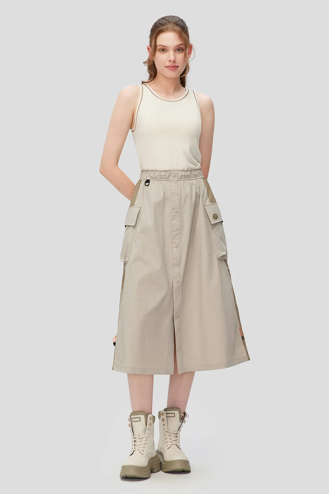 Chute - Women's Water-Repellent Utility Skirt with Parachute Design