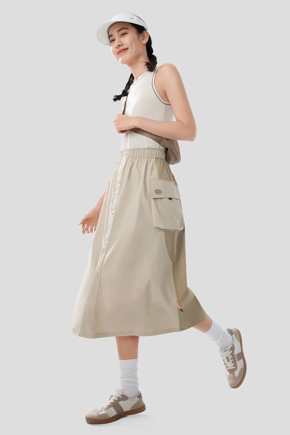 Chute - Women's Water-Repellent Utility Skirt with Parachute Design