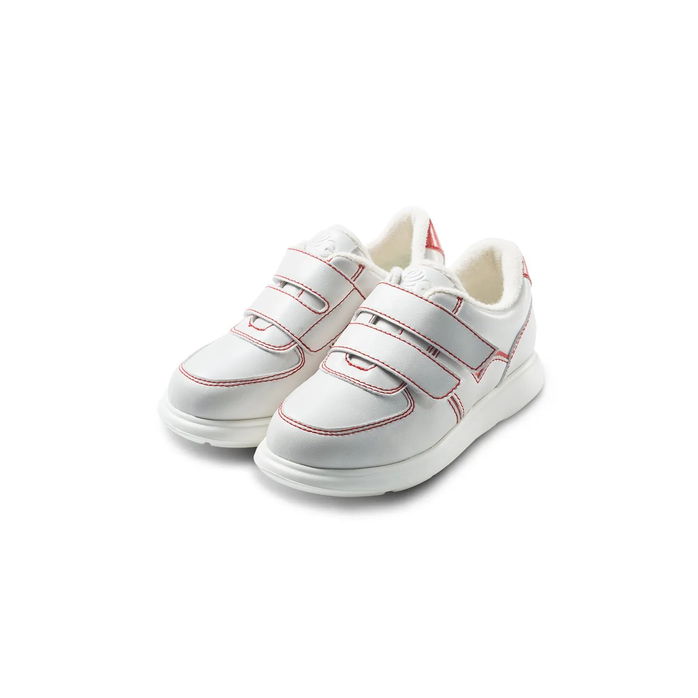 Contour Extra Lightweight Anti-slip Fleece Lined Kids Red Sneakers