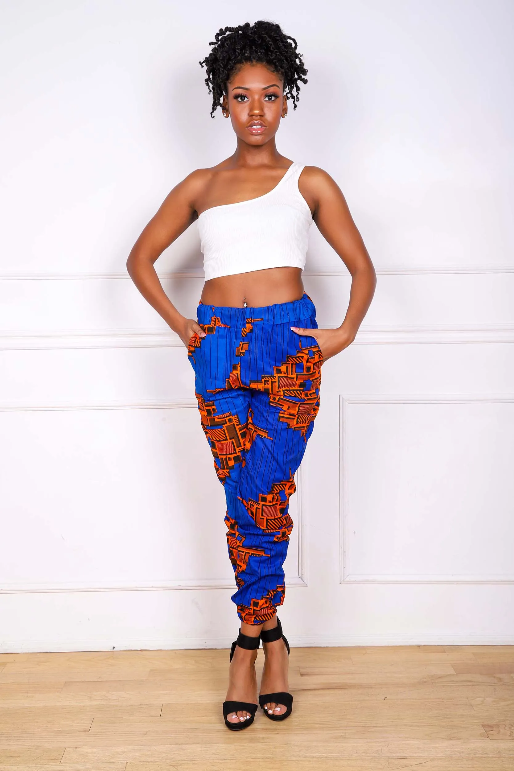 DENU AFRICAN PRINT WOMEN'S CARGO PANT