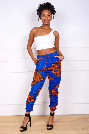 DENU AFRICAN PRINT WOMEN'S CARGO PANT