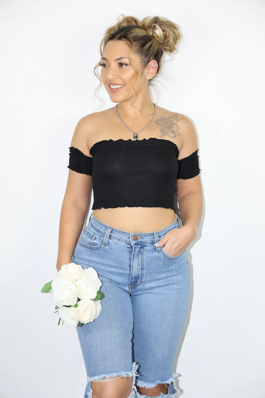 Gigi Crop Top (Black)