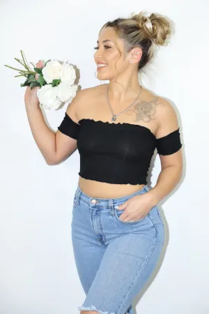 Gigi Crop Top (Black)