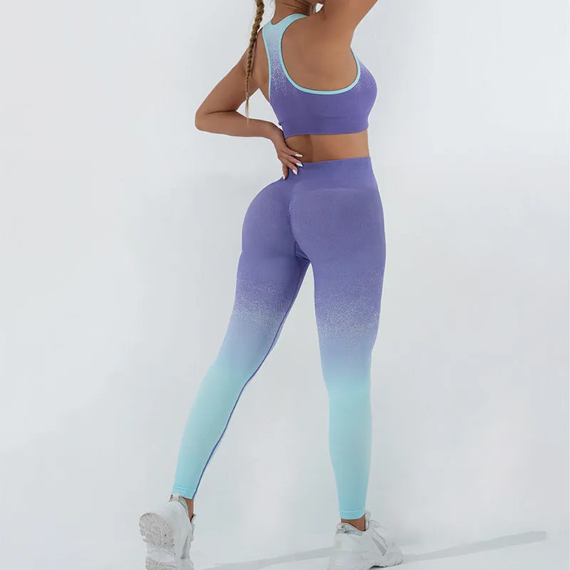 Gradient Seamless Yoga Sets