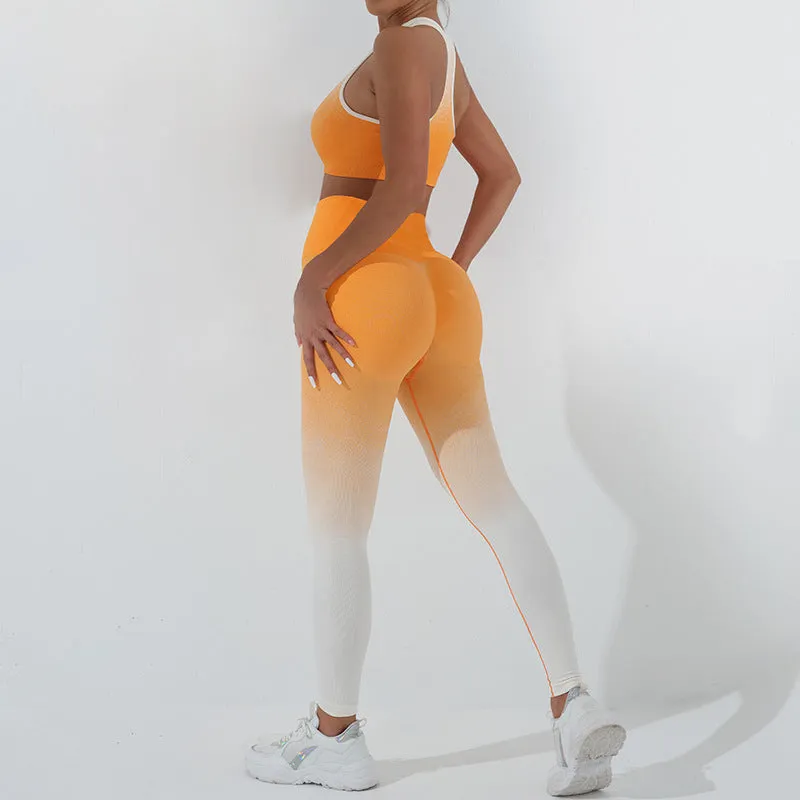 Gradient Seamless Yoga Sets