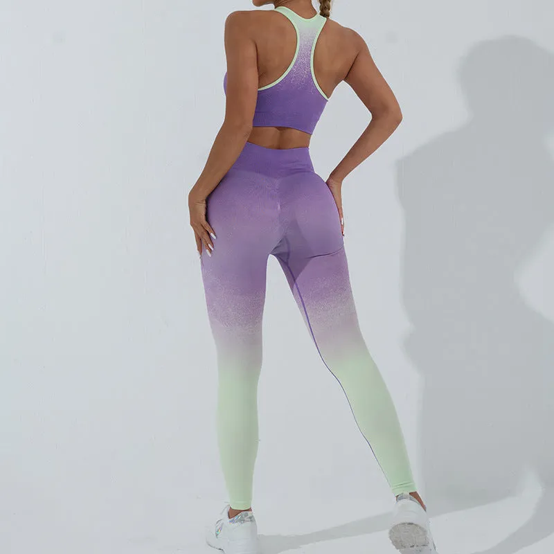 Gradient Seamless Yoga Sets