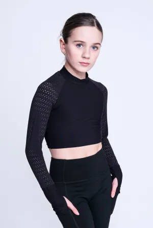 Inspire Crop Top in Black