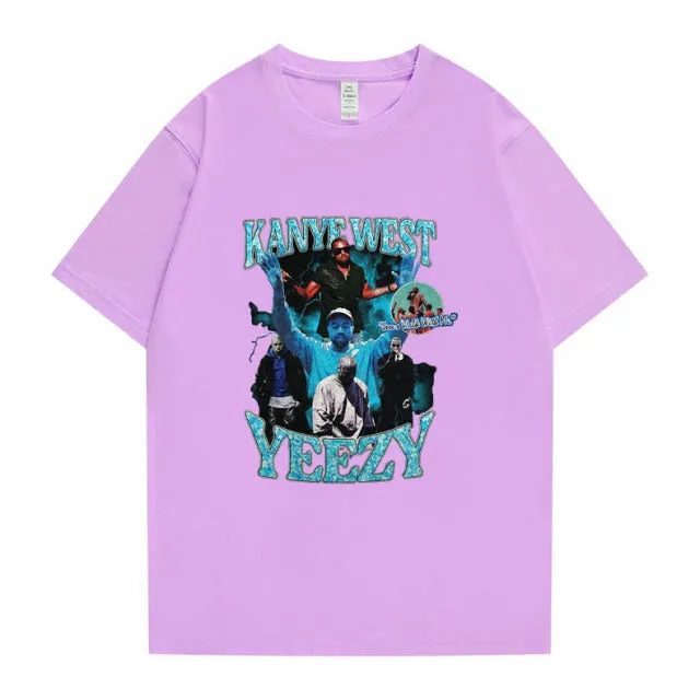 Kanye West Print Hip Hop T-shirt