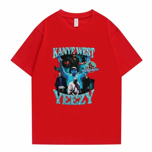 Kanye West Print Hip Hop T-shirt