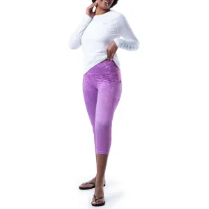 Ladies Purple Radar Yoga Pants