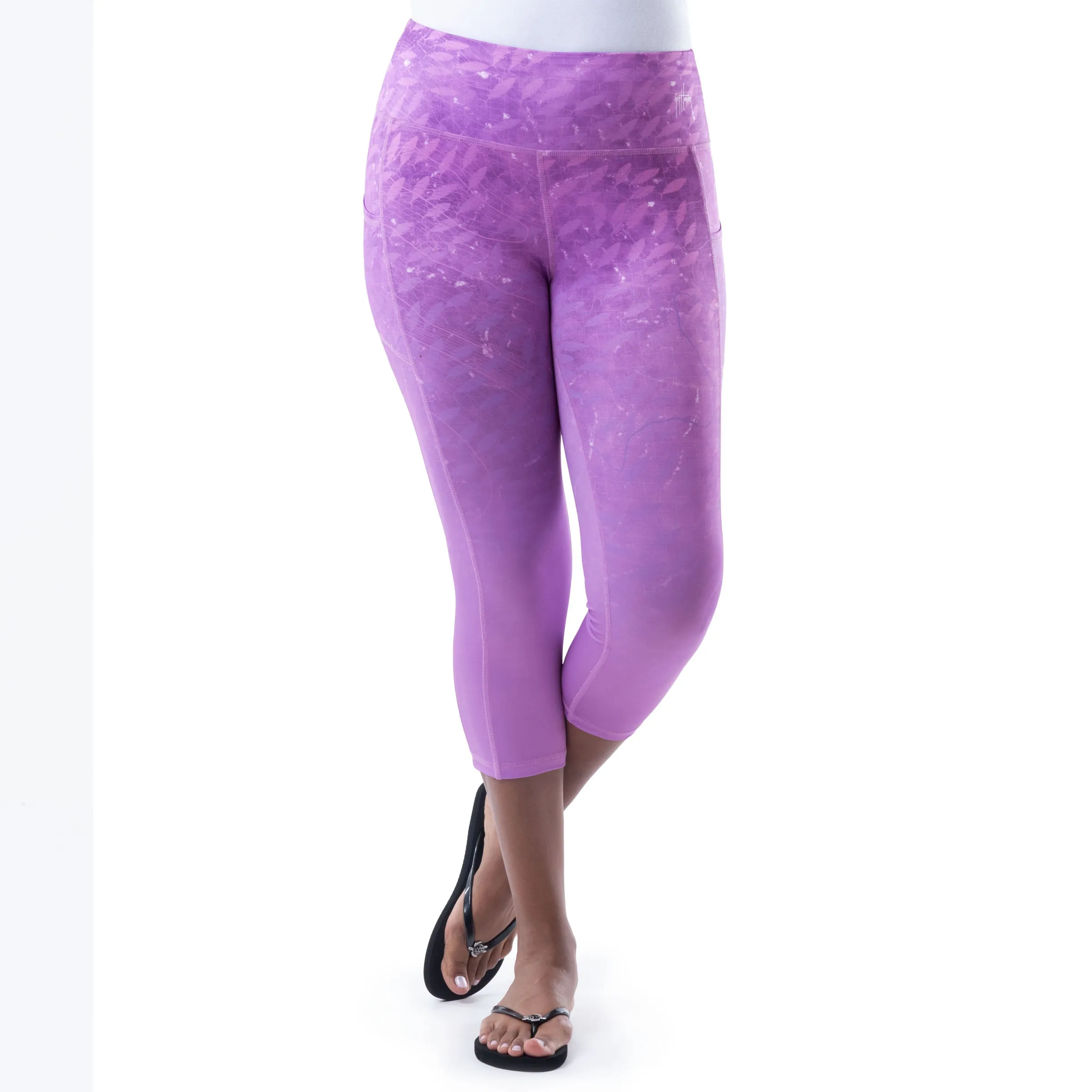 Ladies Purple Radar Yoga Pants