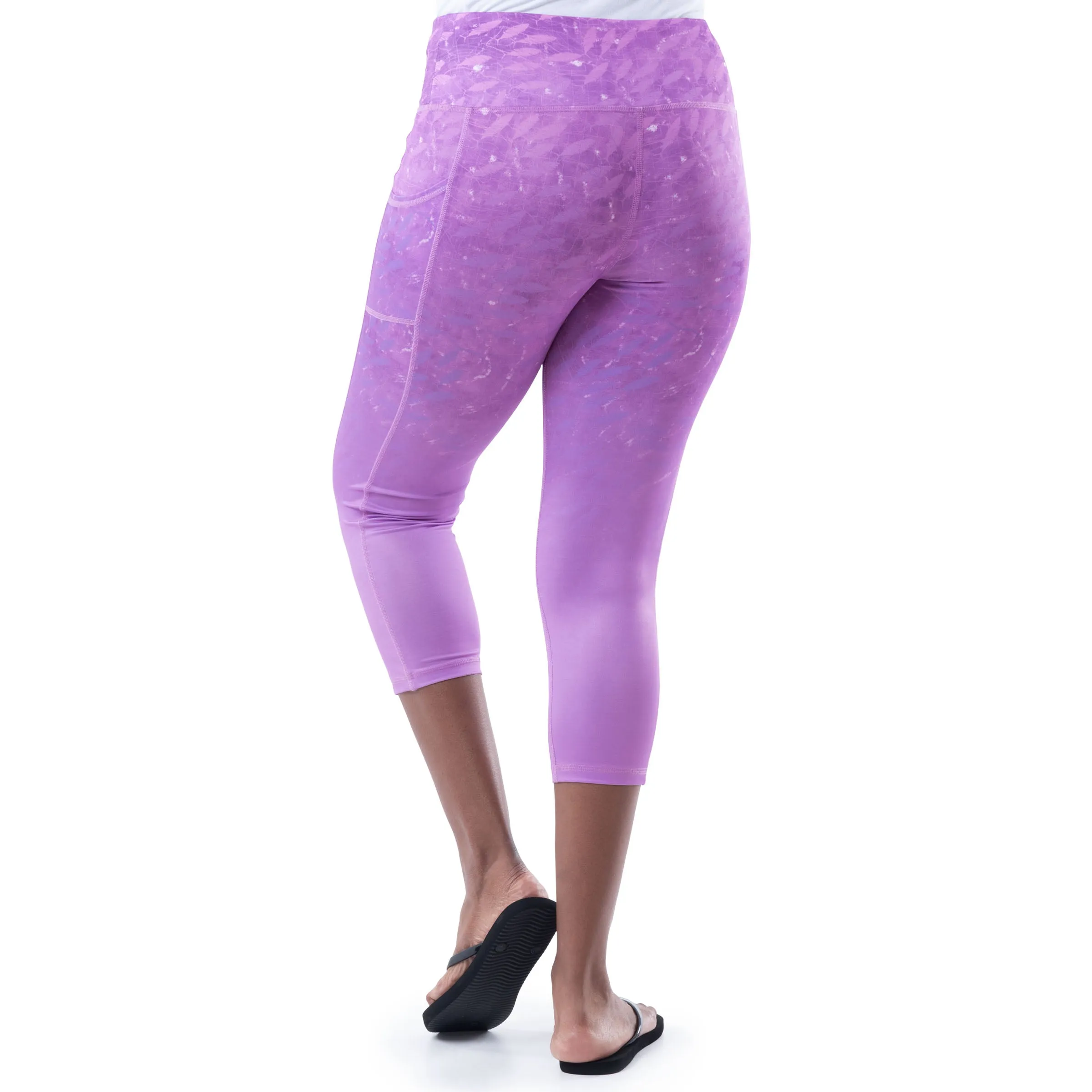 Ladies Purple Radar Yoga Pants