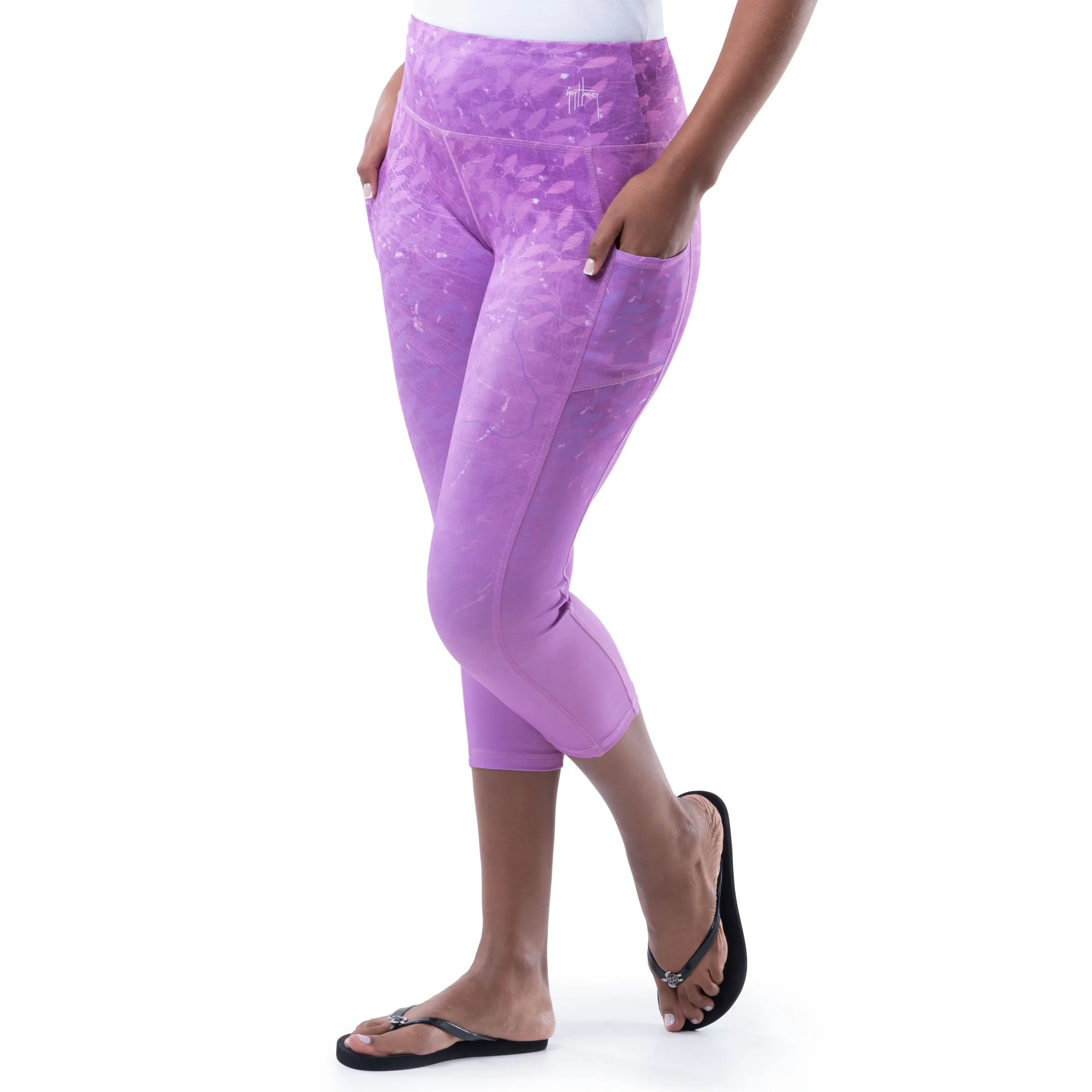 Ladies Purple Radar Yoga Pants