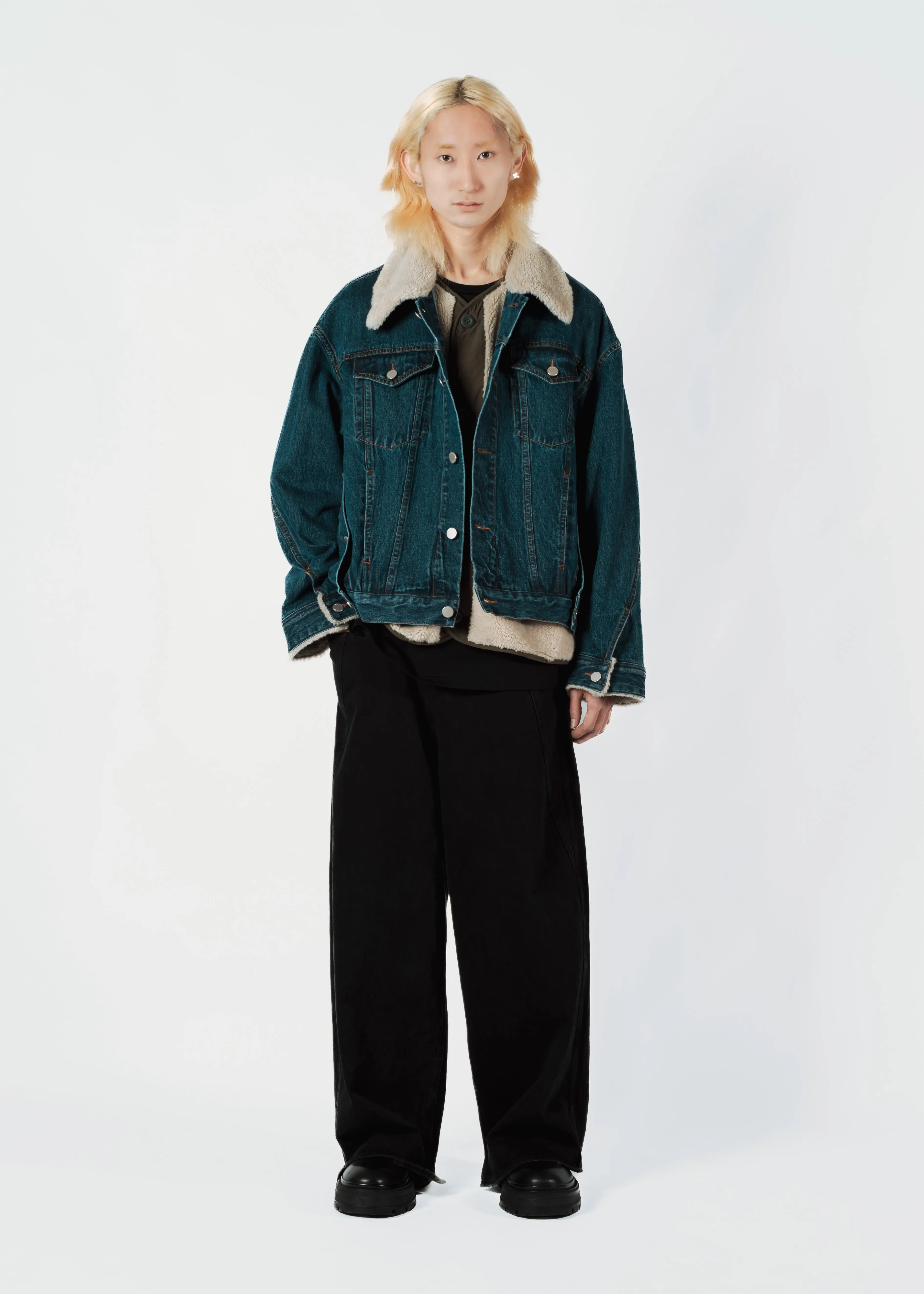 LAYERED DENIM BLOUSON