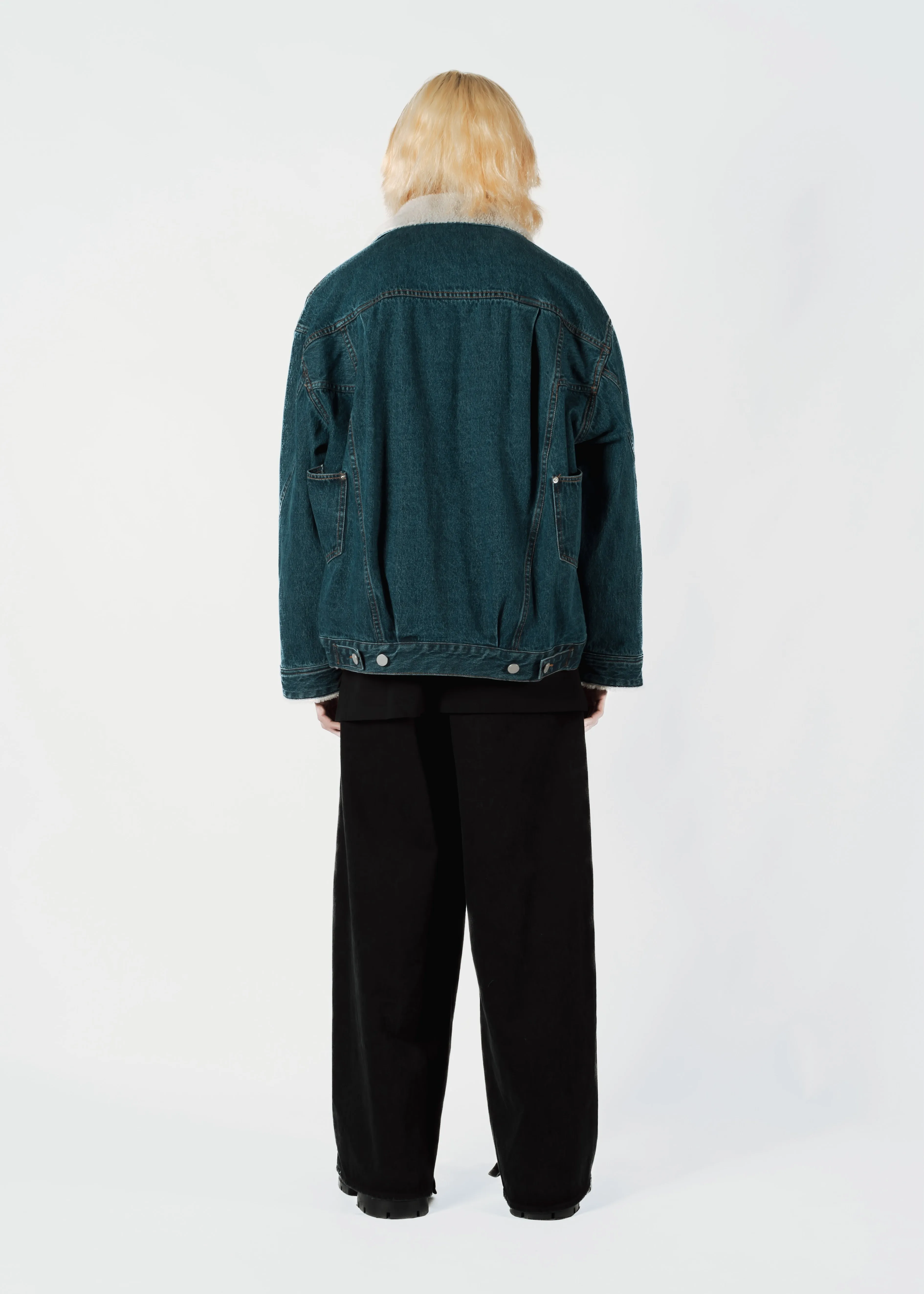 LAYERED DENIM BLOUSON