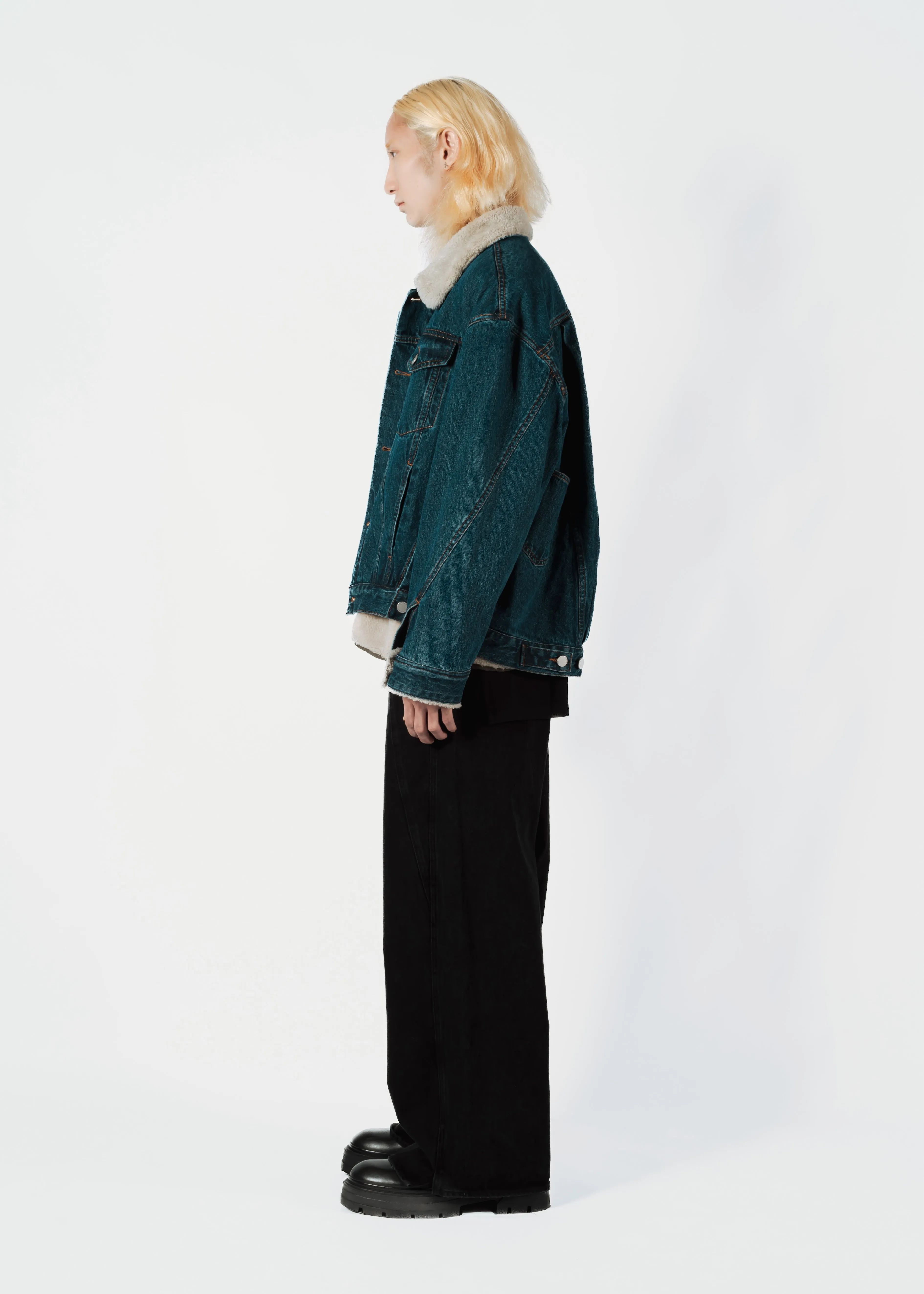 LAYERED DENIM BLOUSON