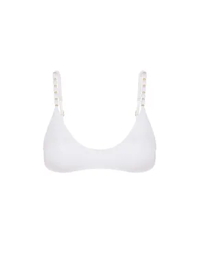 Li Beads Top - White