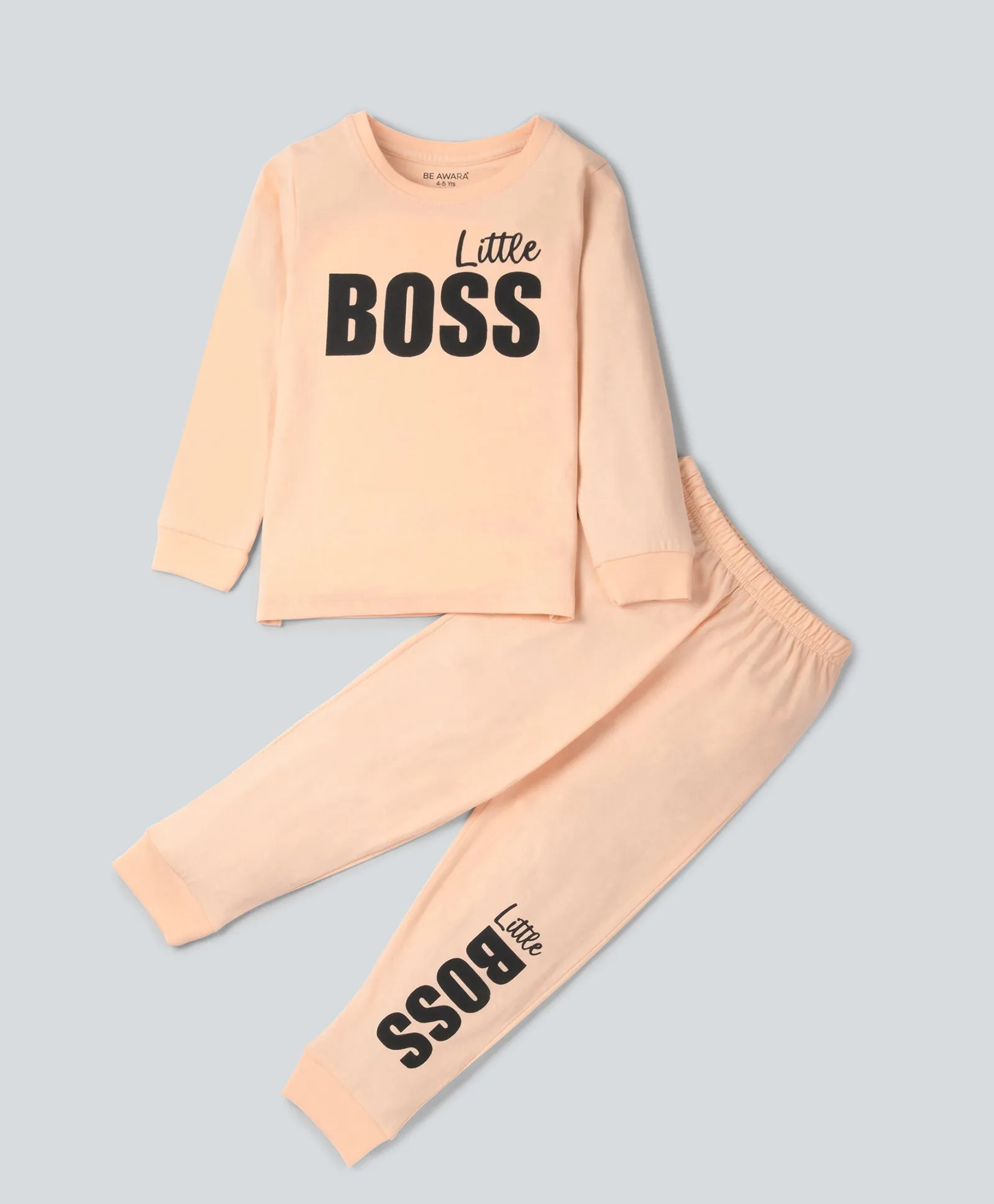 Little Boss Full Sleeves T-Shirt & Pants Set