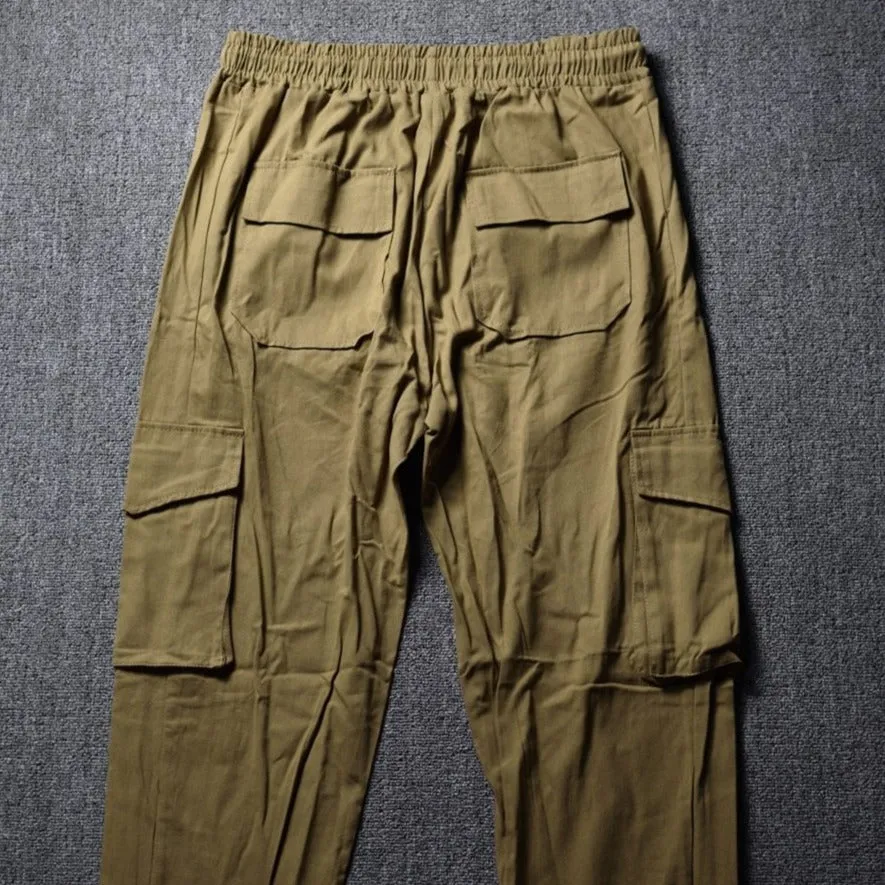 Mens Khaki Street Cargo Pants