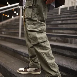 Mens Khaki Street Cargo Pants