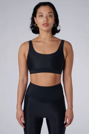 Mera Classic Sports Bra | Recycled Nylon | Black