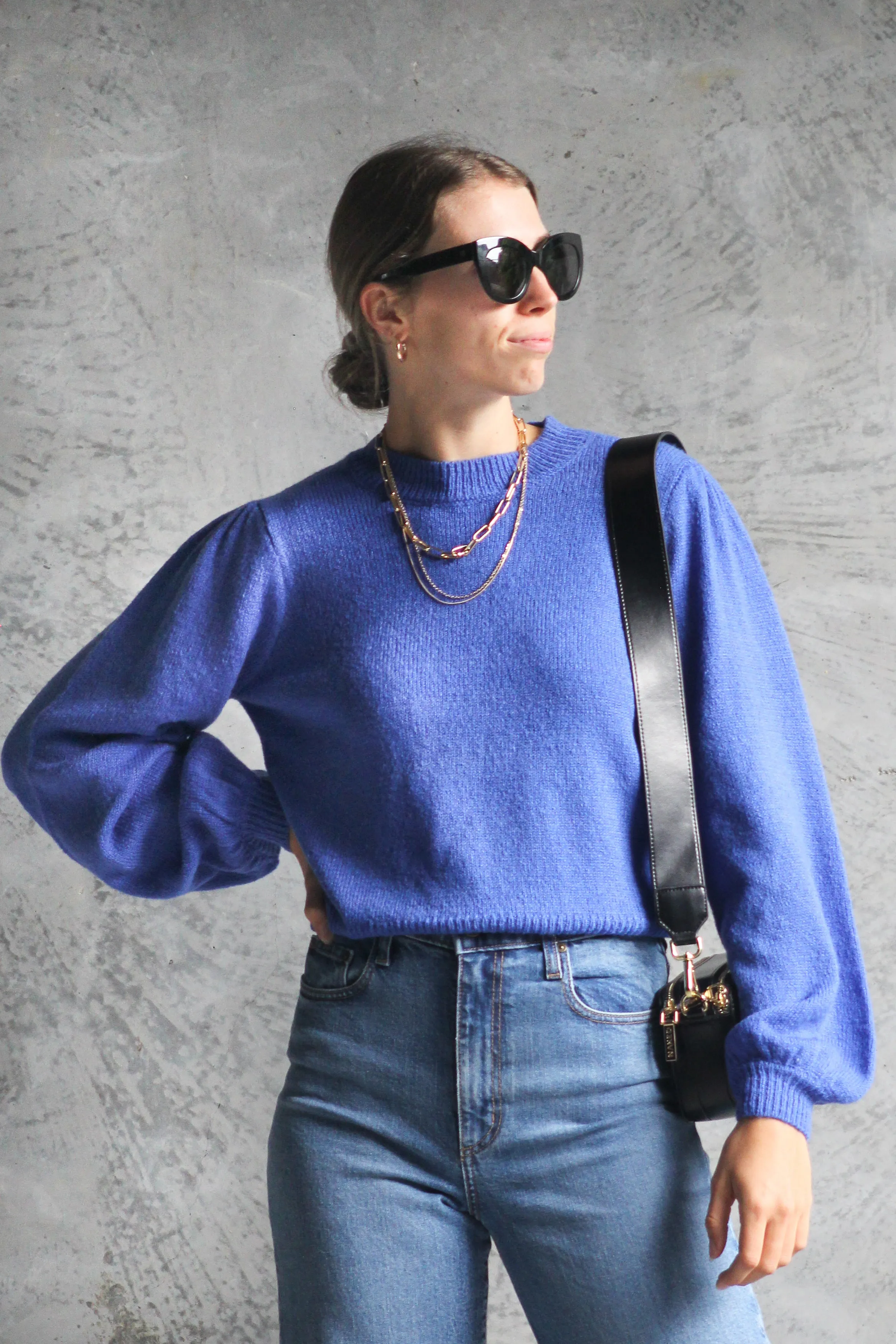 Montana Blue Blouson Sleeve Jumper