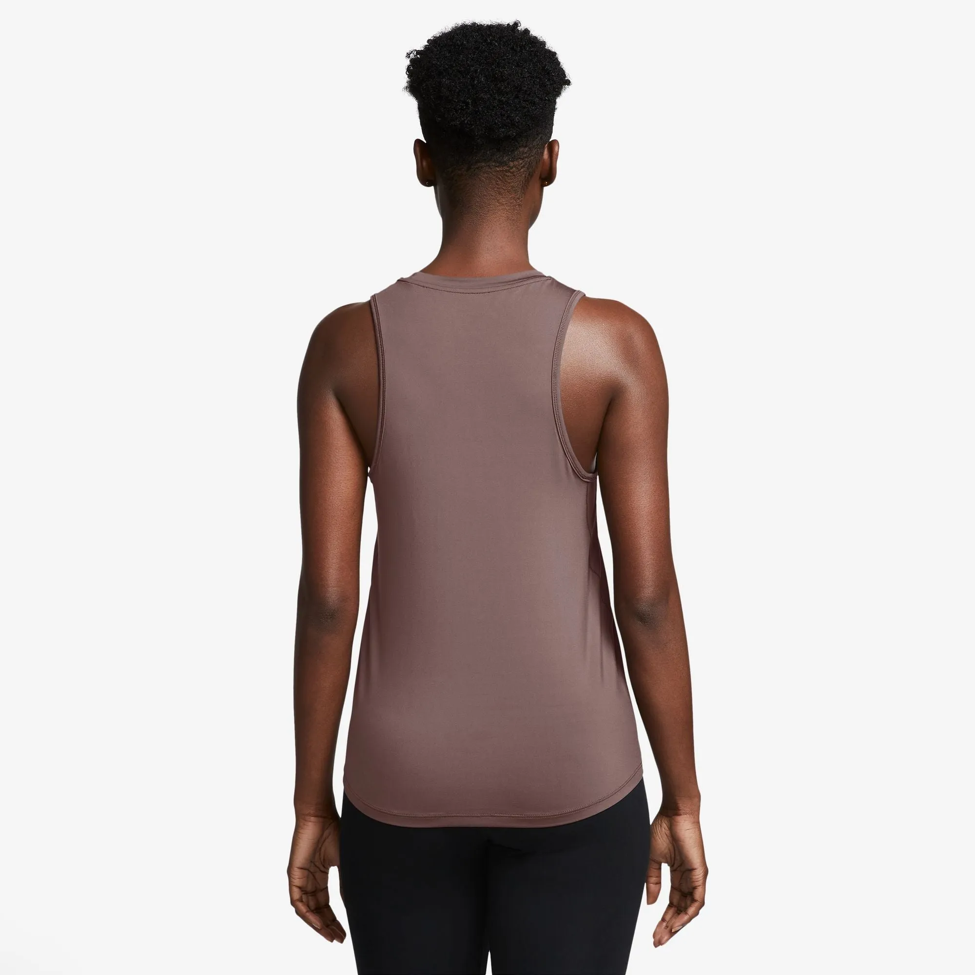 Nike Women's Dri-FIT One Classic Tank Top Smokey Mauve / Black