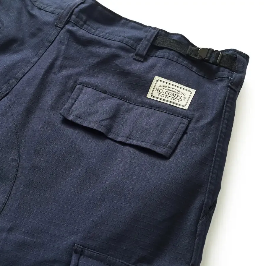 No-Comply Rip Stop Cargo Skate Pants - Navy