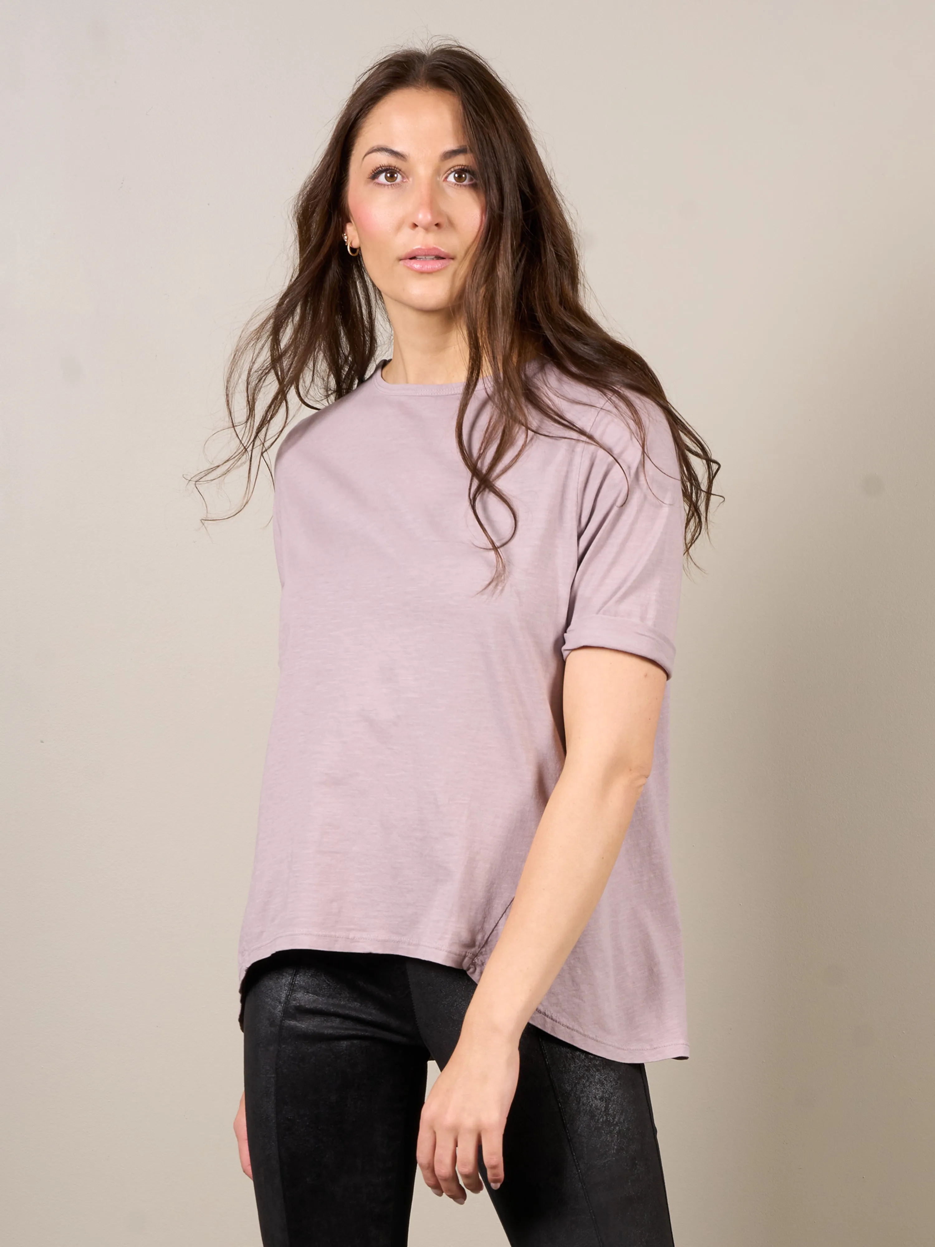 OAKLEE oversize t-shirt - Dusty purple